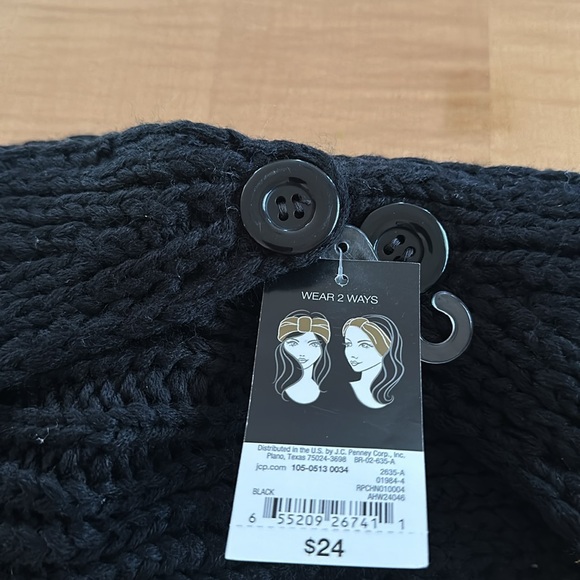 Headband with beaded bow. New. - Picture 4 of 4